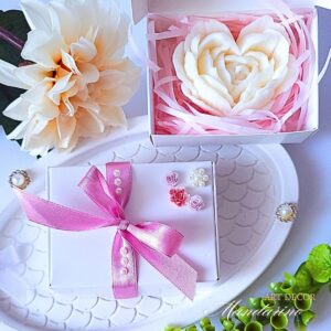 SERCA-RÓŻE 3D świeca na podziękowania na Urodziny