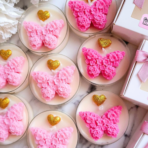 Świece "Motyl" na podziękowania Komunia Św