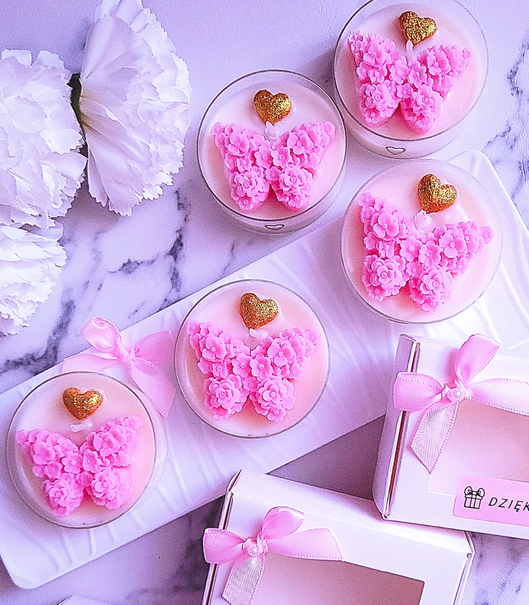 Świece "Motyl" na podziękowania Komunia Św - obrazek 6