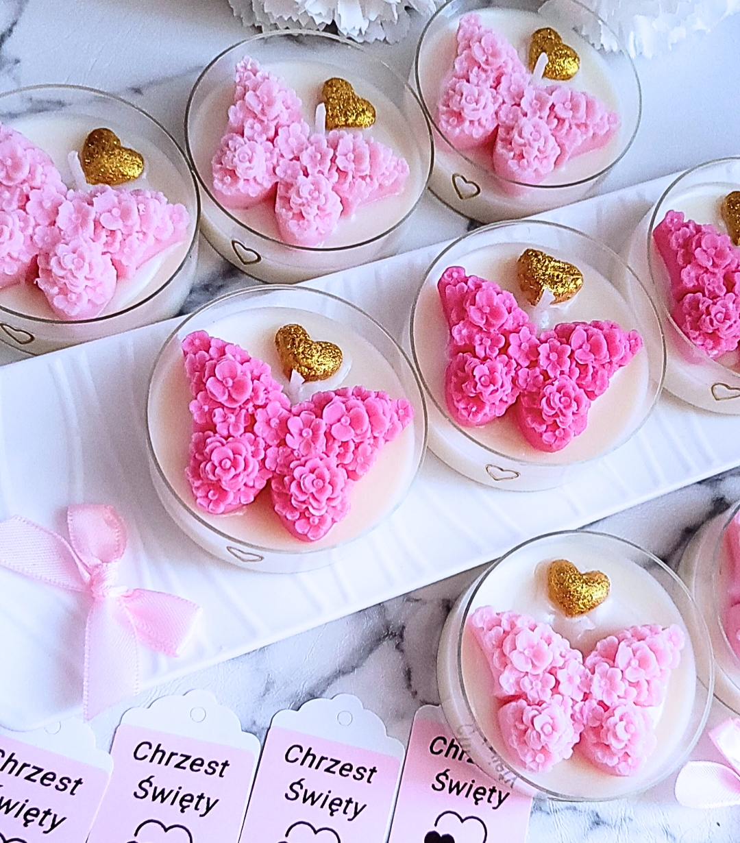 Świece "Motyl" podziękowania na Chrzest - obrazek 3