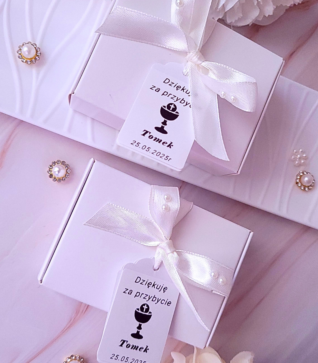 Świece "Motyl" (wersja niebieska) na podziękowania Komunia Św - obrazek 5