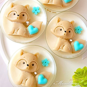 Świece "Liski" (wersja niebieska) na Roczek