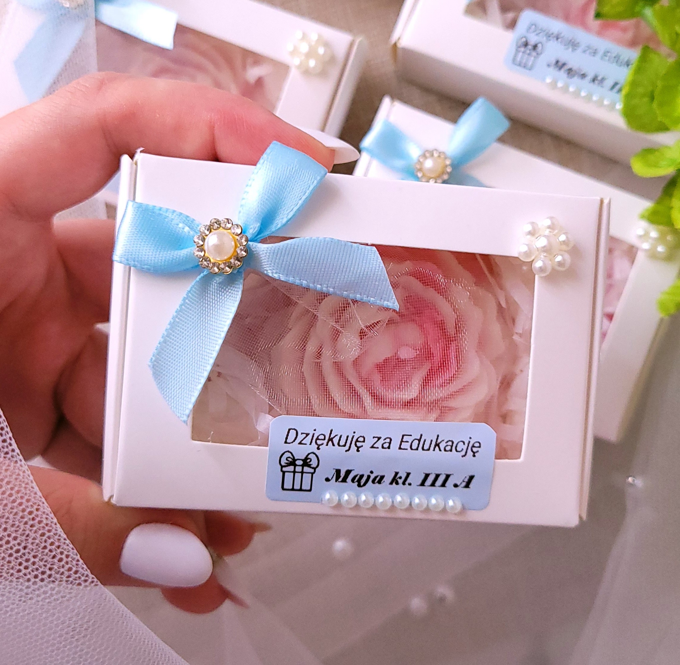 Piwonia Ombre w ozdobnym pudełku - na DZIEŃ NAUCZYCIELA