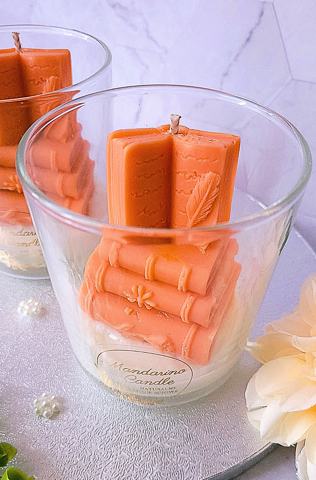 Świeca"KSIĄŻKI W SZKLE" na Dzień Nauczyciela - obrazek 2