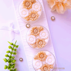 Stokrotki (wersja beż) na Dzień Nauczyciela