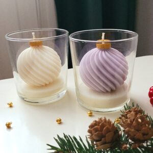"Bombka w szkle" - Świeca świąteczna