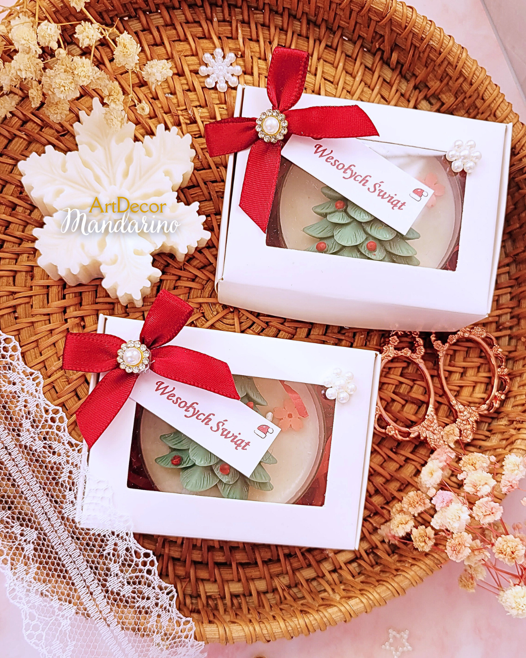 Świece "PIERNIK" upominki świąteczne - obrazek 4