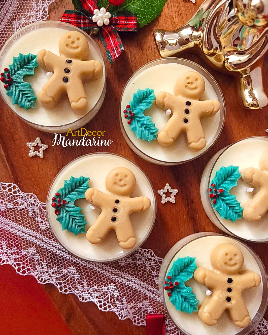 Świece "PIERNIK" upominki świąteczne