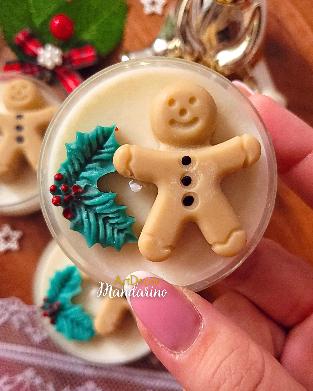 Świece "PIERNIK" upominki świąteczne - obrazek 2