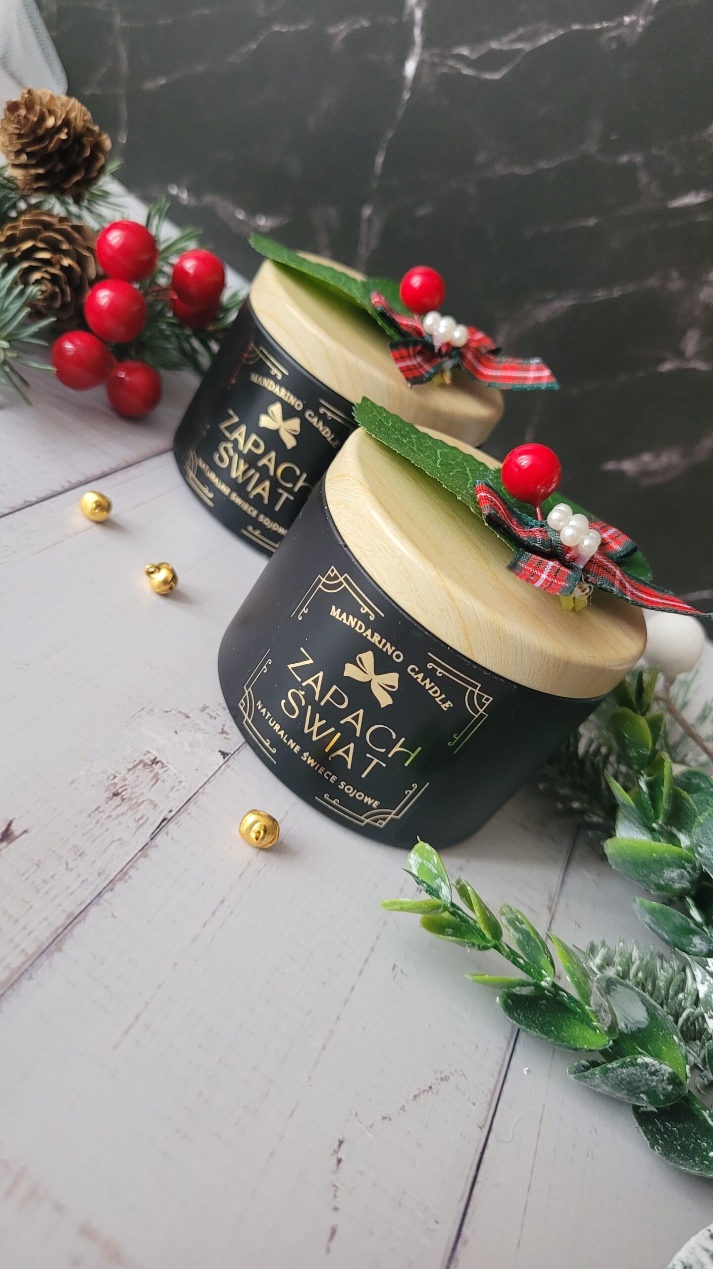"Świeca puszka" świąteczna CZERŃ ED. LIMITOWANA - obrazek 2