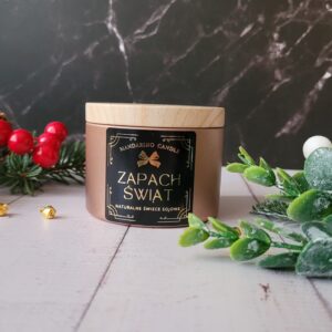 "Świeca puszka" świąteczna RÓŻ ED. LIMITOWANA