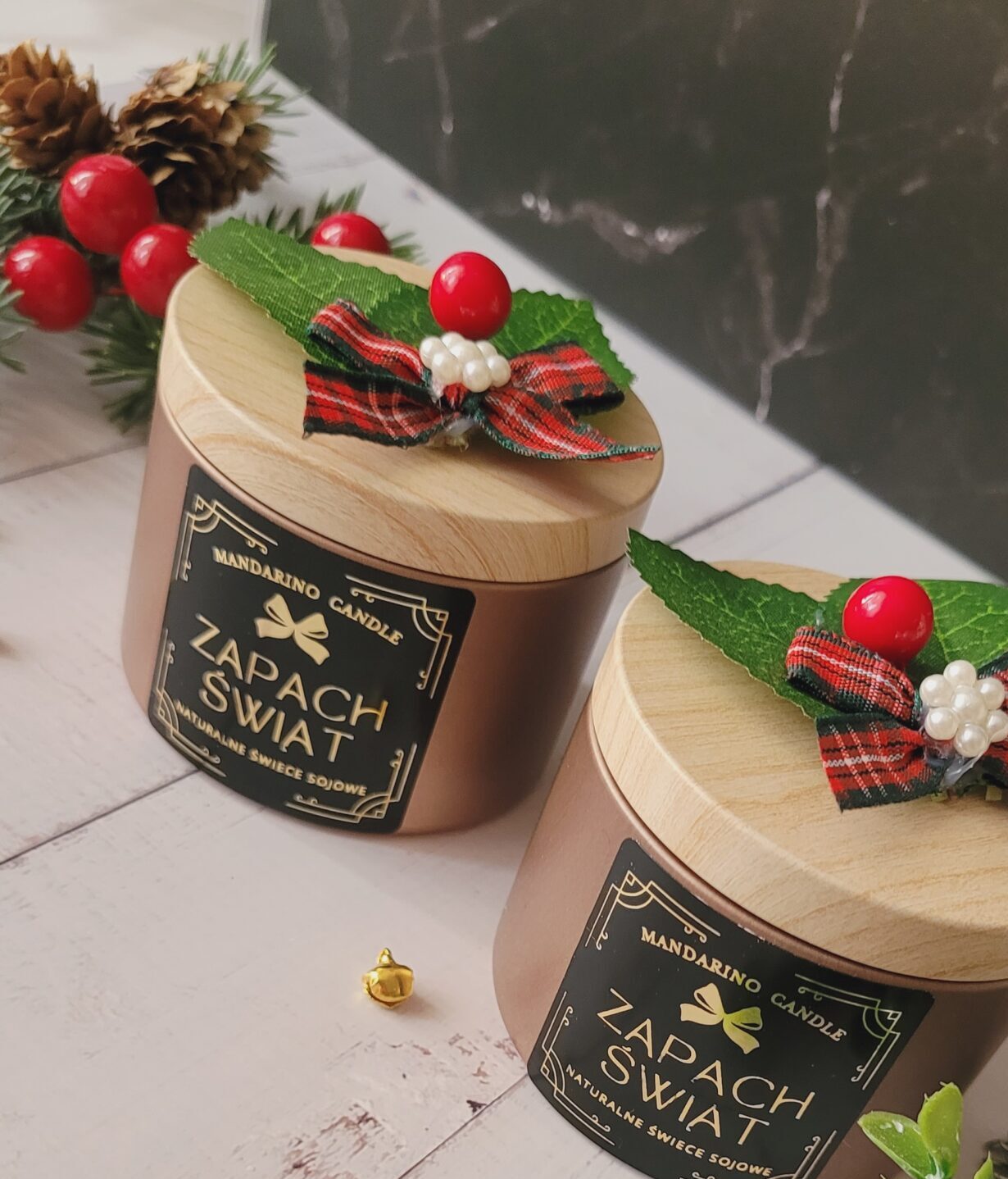 "Świeca puszka" świąteczna CZERŃ ED. LIMITOWANA - obrazek 9